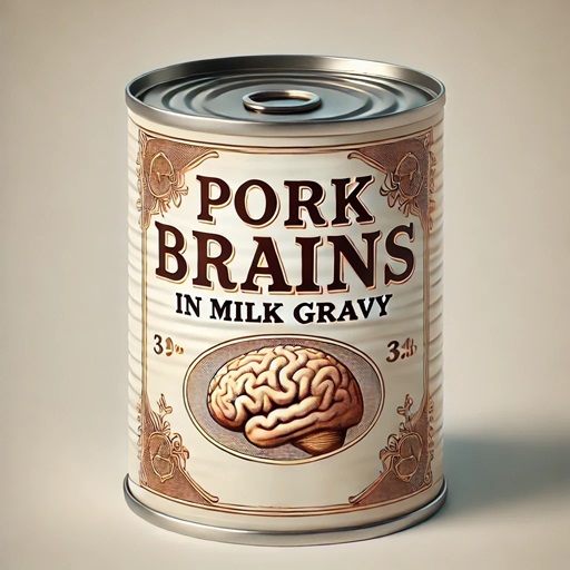 Canned Pork Brains in a can